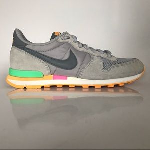 Nike Internationalist Neon Grey Green Pink Orange